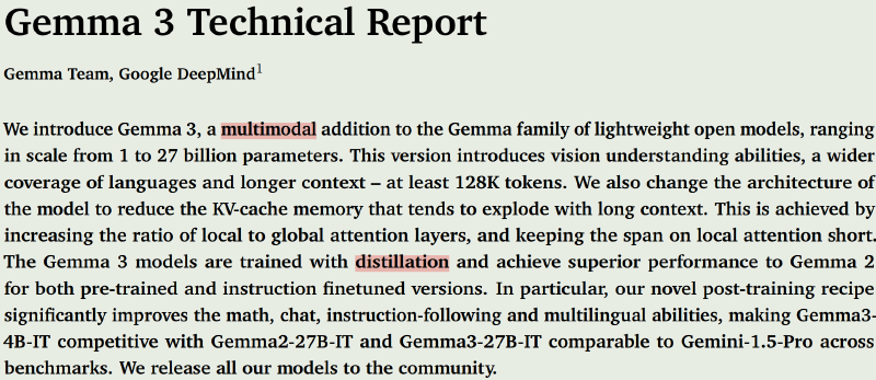 Featured image of post Gemma3 技术报告总结