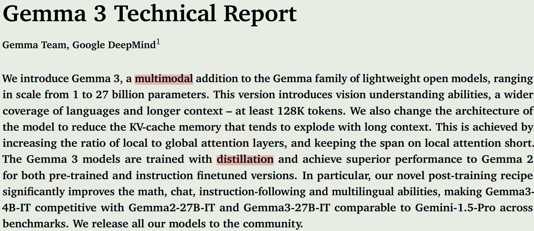 Featured image of post Notes on Gemma3